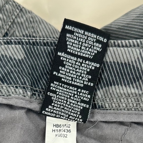 Union Sea/Wa‎ Mens Gray Camo Cargo Shorts Size 34 Drawstring Casual - Picture 5 of 7